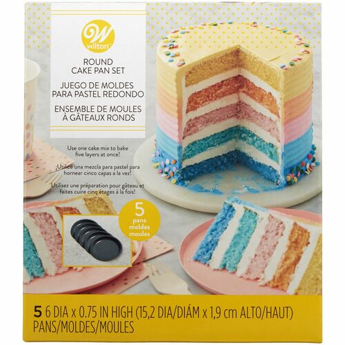 SET 5 MOLDES LAYER CAKE 15 CM. WILTON