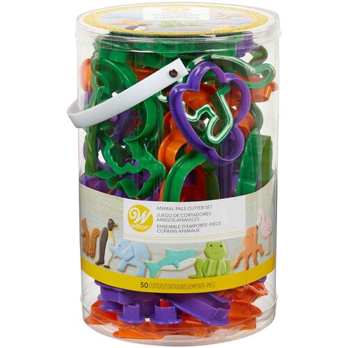 SET 50 CORTAPASTAS ANIMALES WILTON