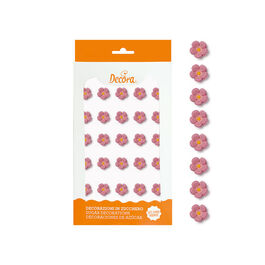 FLORES AZÚCAR ROSAS PEQUEÑAS 30 UDS. DECORA