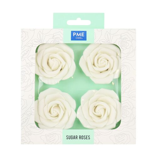 ROSAS AZÚCAR BLANCAS 62 MM. - 4 UDS. PME