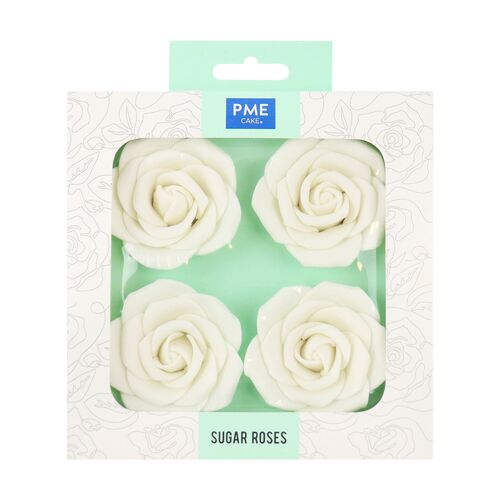 ROSAS AZCAR BLANCAS 62 MM. - 4 UDS. PME