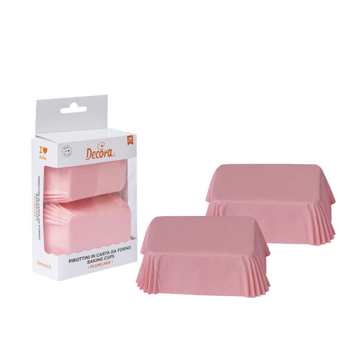 CÁPSULAS PLUMCAKE ROSAS - 36 UDS. DECORA