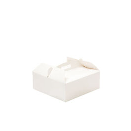 CAJA BLANCA CON ASA 23 CM. H10 DECORA
