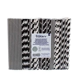 PAJITAS BLANCO/NEGRO 480 UDS. DECORA