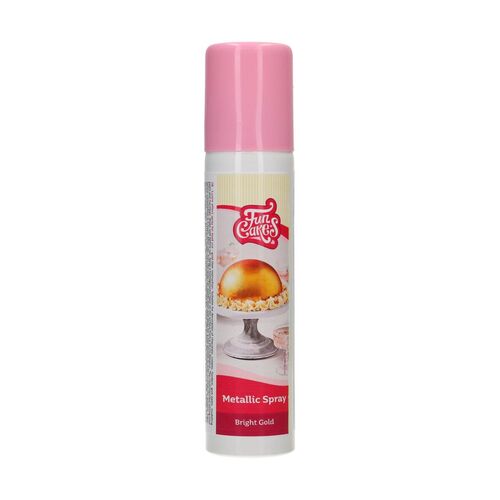 SPRAY ORO METÁLICO BRILLANTE 100 ML. FUNCAKES