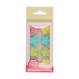 DECORACIONES AZÚCAR FLORES MIX PASTEL 32 UDS. FUNCAKES