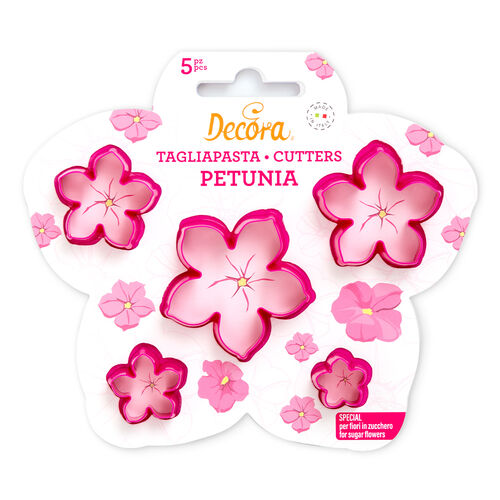 KIT 5 CORTADORES PETUNIA DECORA