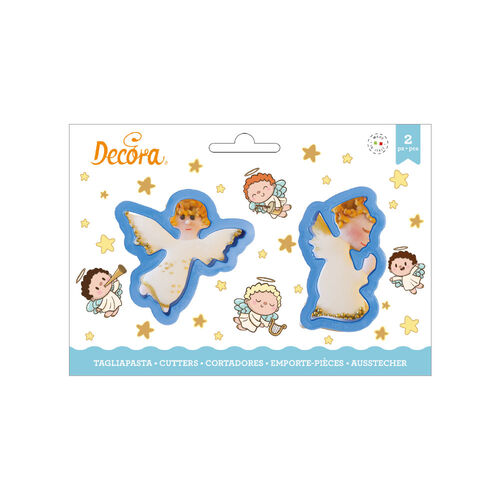 SET 2 CORTADORES ÁNGELES DECORA