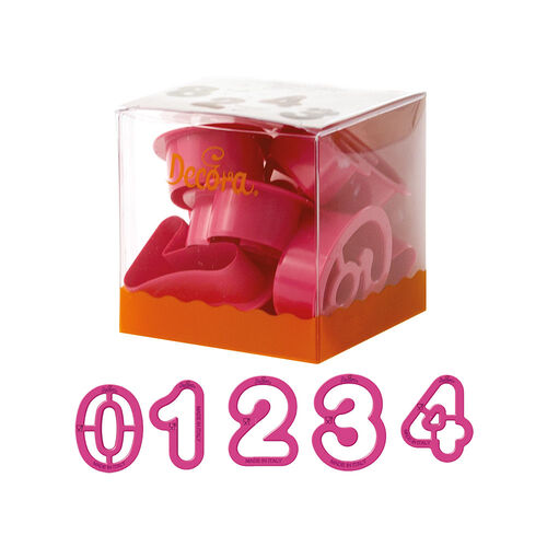 SET CORTADORES NÚMEROS 5 CM. DECORA