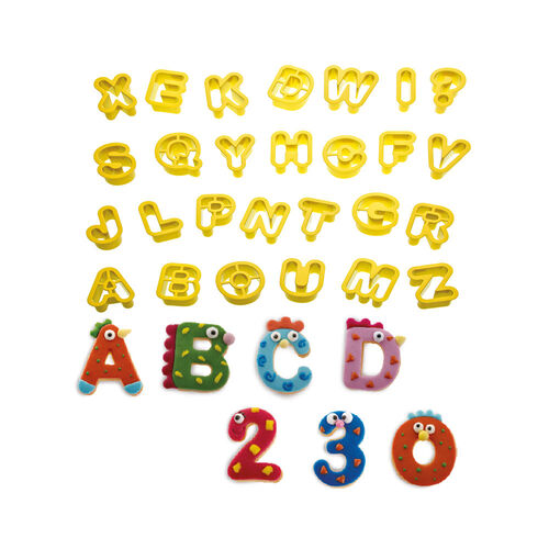 SET CORTADORES LETRAS Y NÚMEROS 2 CM. DECORA