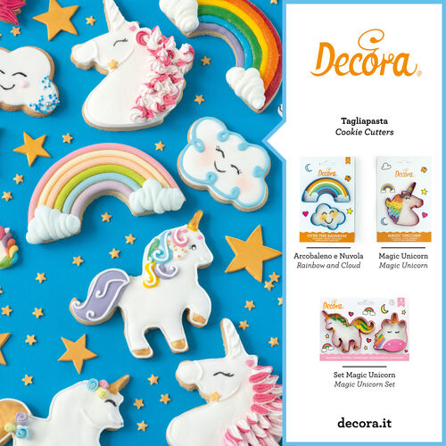 SET CORTADORES ARCOIRIS Y NUBE DECORA