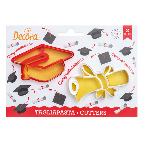 SET 2 CORTADORES GRADUACIÓN DECORA