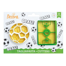 SET 2 CORTADORES FÚTBOL DECORA