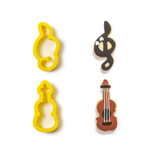 SET 2 CORTADORES CLAVE DE SOL Y VIOLÍN DECORA