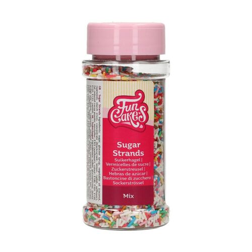 FIDEOS AZÚCAR MIX COLOR 80 GR. FUNCAKES
