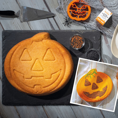 MOLDE ALUMINIO CALABAZA HALLOWEEN  30 X H 5 CM DECORA