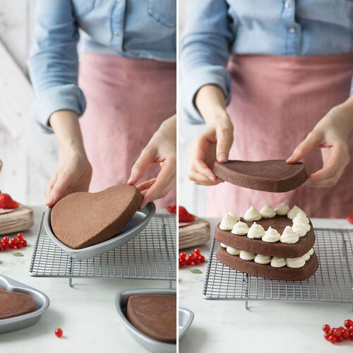 SET 5 MOLDES CORAZÓN 15 CM. H2 DECORA