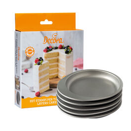 SET 5 MOLDES REDONDOS Ø15 CM. H3,5 DECORA