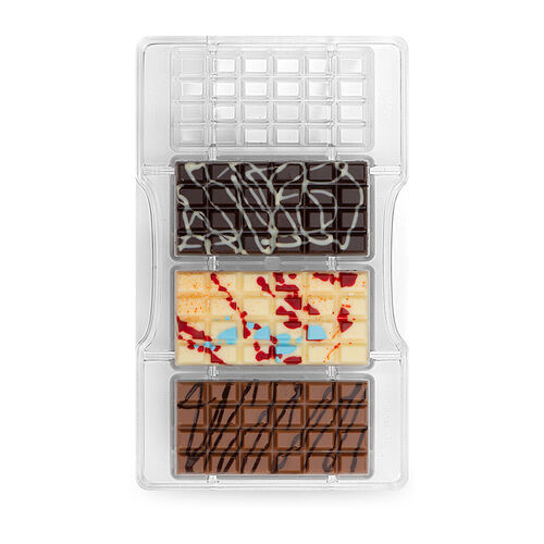 MOLDE CHOCOLATE TABLETA CLÁSICA DECORA