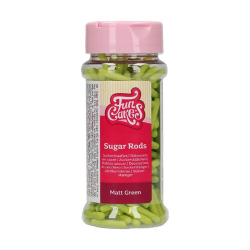 PALITOS AZÚCAR VERDE MATE XL 70 GR. FUNCAKES