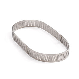 ÓVALO PERFORADO INOX 20 X 9 CM. H3,5 DECORA