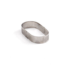 ÓVALO PERFORADO INOX 10 X 6 CM. H2 DECORA