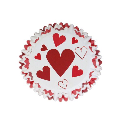 CÁPSULAS CORAZONES ALUMINIO 30 UDS. PME