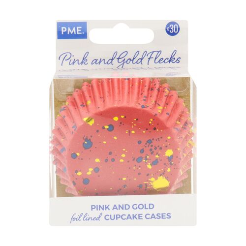 CÁPSULAS PINK & GOLD FLECKS ALUMINIO 30 UDS. PME
