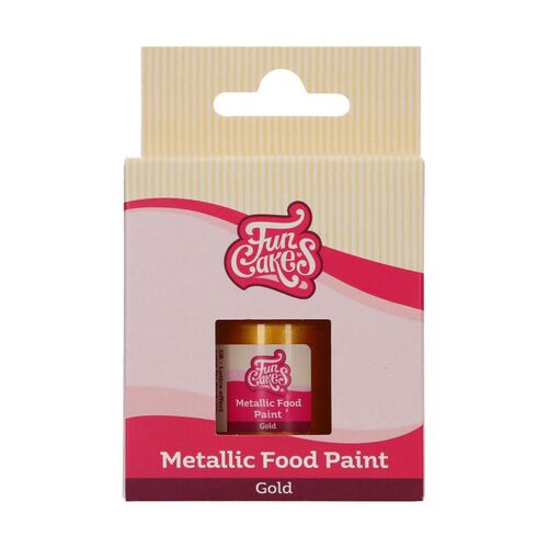 PINTURA ALIMENTARIA ORO METÁLICO 30 ML. FUNCAKES
