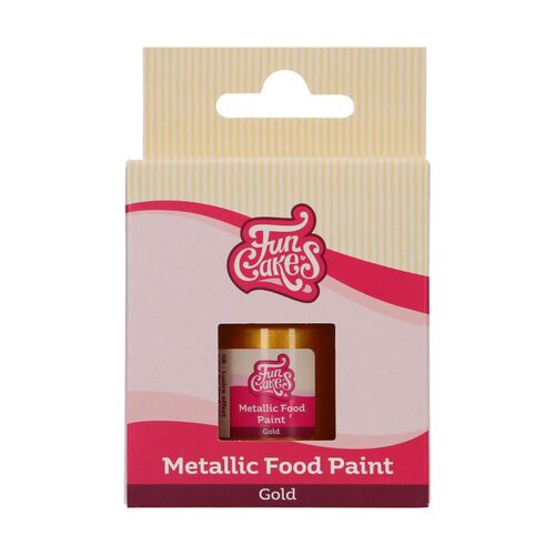 PINTURA ALIMENTARIA ORO METLICO 30 ML. FUNCAKES