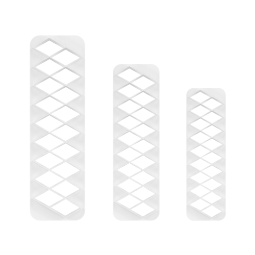SET 3 CORTADORES GEOMÉTRICOS DIAMANTE PME