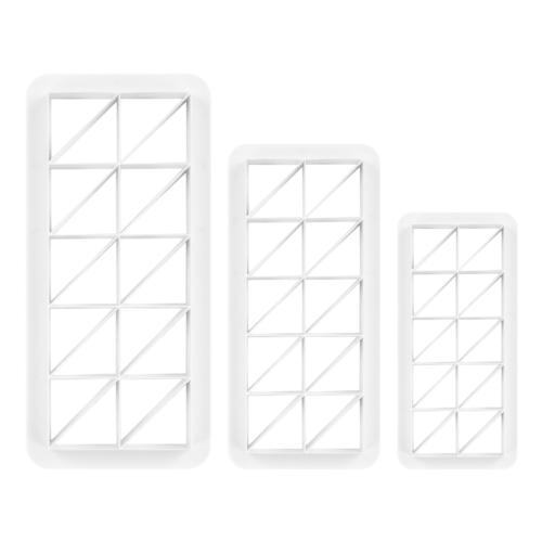 SET 3 CORTADORES GEOMÉTRICOS RIGHT ANGLED PME
