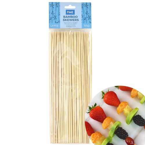 BROCHETAS BAMBÚ 25 CM. - 100 UDS.
