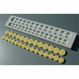 MOLDE SILICONA DOBLE CORDÓN CARAS SONRIENTES