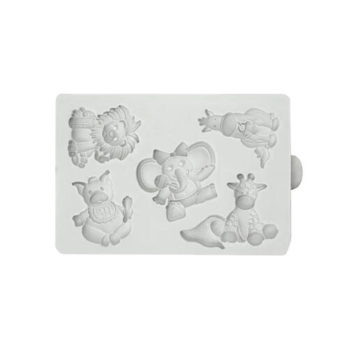 MOLDE SILICONA BEBÉS ANIMALES