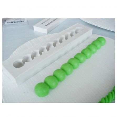MOLDE SILICONA CORDÓN MEGA PERLAS