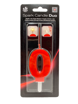 SPARK CANDLE DUO ROJA NÚM.0
