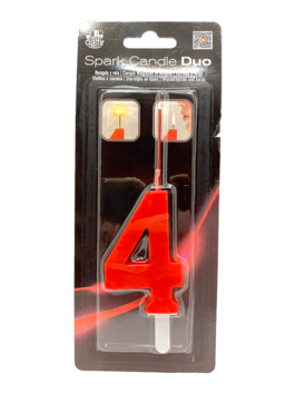 SPARK CANDLE DUO ROJA NÚM.4