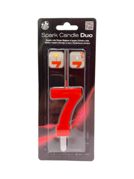 SPARK CANDLE DUO ROJA NÚM.7 SPARK CANDLE DUO ROJA NÚM.7