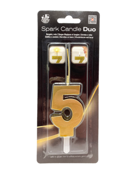 SPARK CANDLE DUO ORO NÚM.5