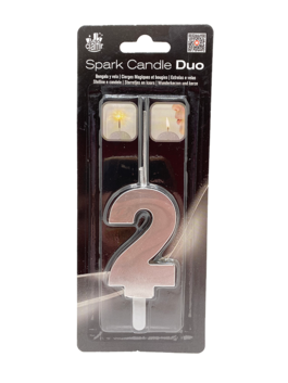 SPARK CANDLE DUO PLATA NÚM.2