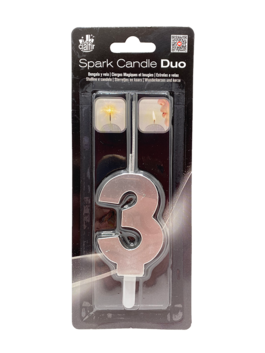 SPARK CANDLE DUO PLATA NÚM.3