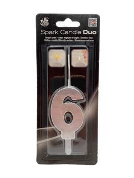 SPARK CANDLE DUO PLATA NÚM.6