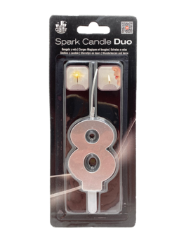 SPARK CANDLE DUO PLATA NÚM.8