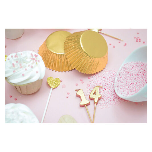 SET VELAS DORADAS NÚMEROS SCRAPCOOKING