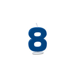 VELA AZUL NÚMERO 8 ST