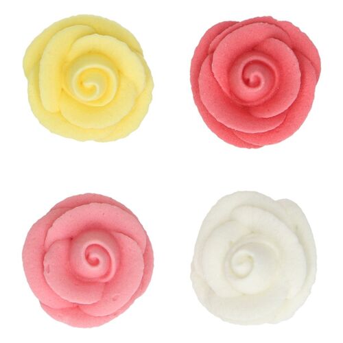 DECORACIONES AZÚCAR ROSAS 8 UDS. FUNCAKES