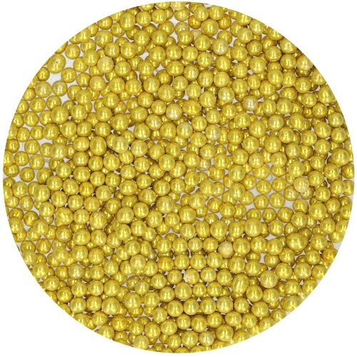 PERLAS AZÚCAR ORO METÁLICO 80 GR. FUNCAKES