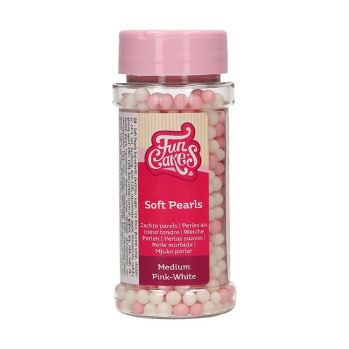 PERLAS BLANDAS ROSA-BLANCO 60 GR. FUNCAKES