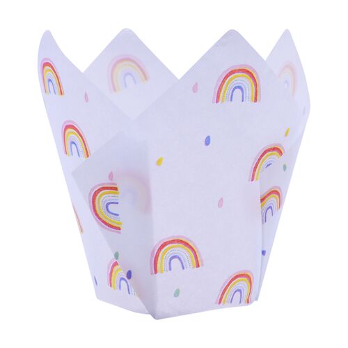 CÁPSULAS MUFFIN ARCOIRIS 24 UDS. PME